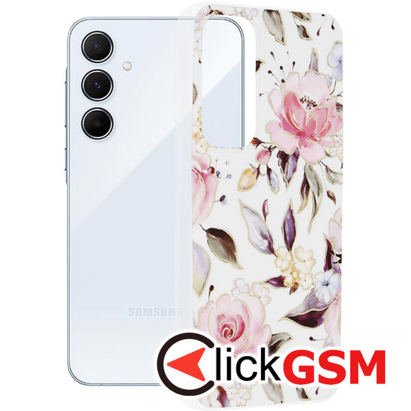 Husa Marble alb Samsung Galaxy A55 59m