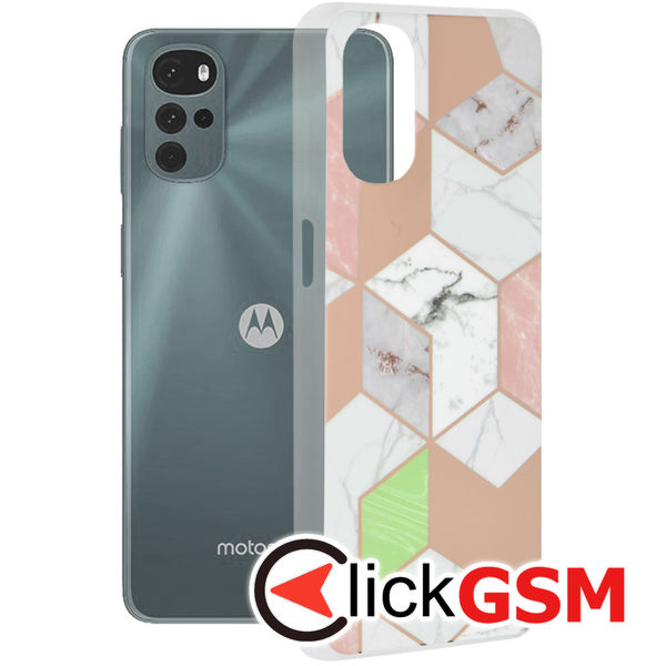 Accesoriu Husa Marble Mov Motorola Moto G22