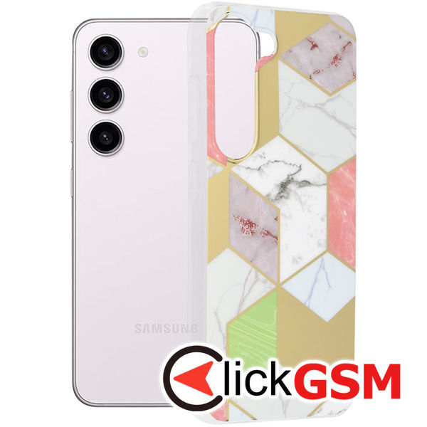 Husa Marble mov Samsung Galaxy S23 dw8