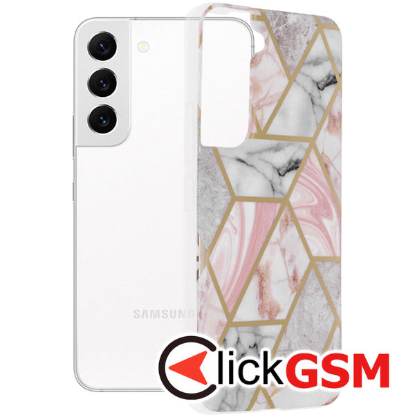 Husa Marble roz Samsung Galaxy S22 dvp