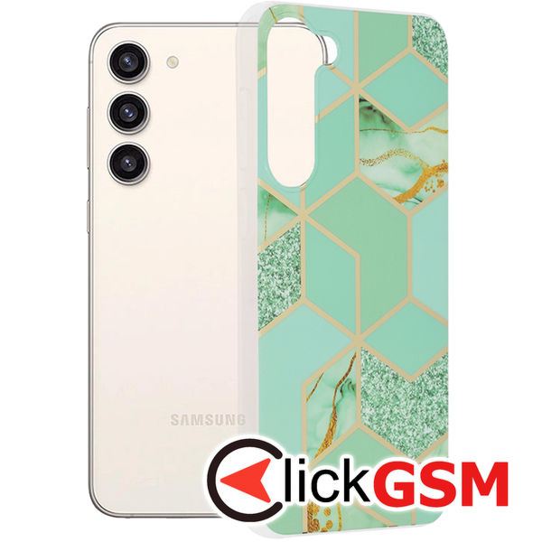 Husa Marble verde Samsung Galaxy S23+ 5su