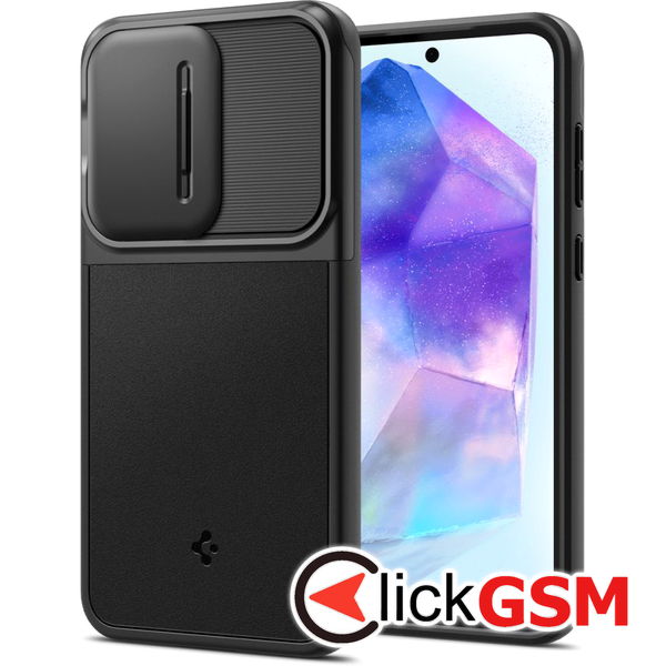 Husa Optik Armor  negru Samsung Galaxy A55 29p