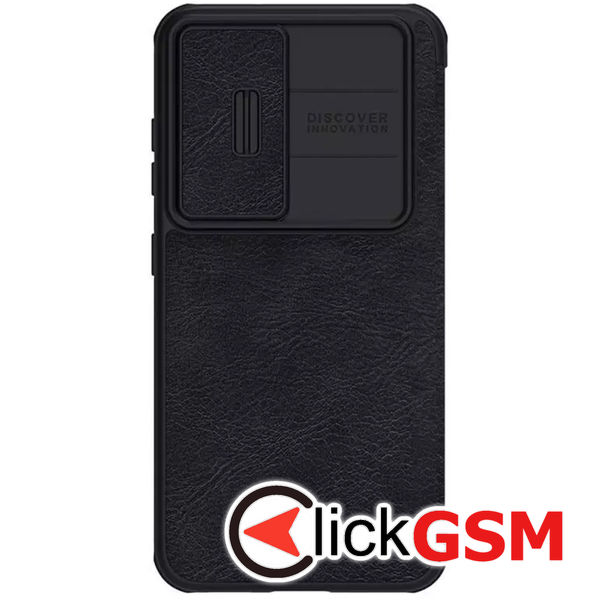 Husa Qin Leather  negru Samsung Galaxy S23+ a1y