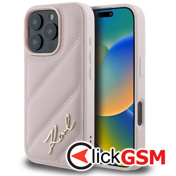 Husa  roz Apple iPhone 16 Pro Max 9zn