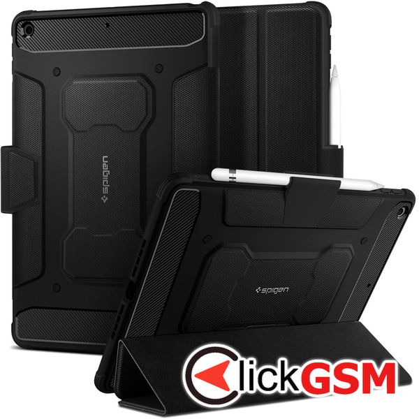 Accesoriu Husa Rugget Negru Apple IPad 10.2 2020