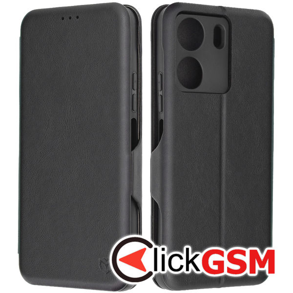 Husa Safe Wallet negru Xiaomi POCO C65 3xt