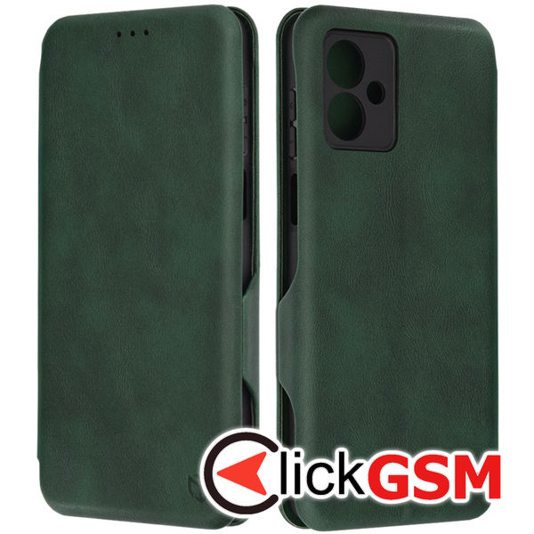 Husa Safe Wallet verde Motorola Moto G14 7b0