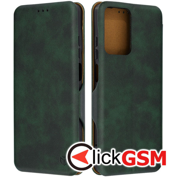 Accesoriu Husa Safe Wallet Verde Motorola Moto G24 Power