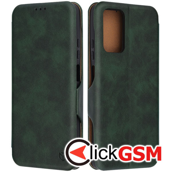 Husa Safe Wallet verde Motorola Moto G35 5i0