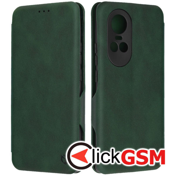 Husa Safe Wallet verde Oppo Reno10 bgi