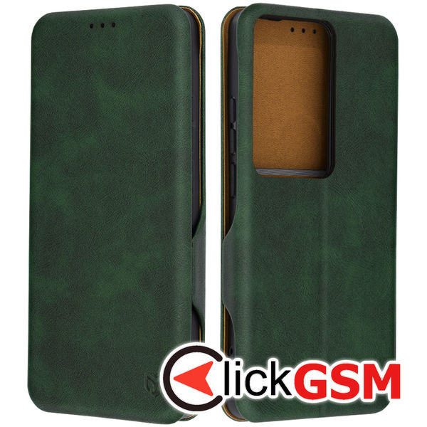 Husa Safe Wallet verde Oppo Reno11 F amr