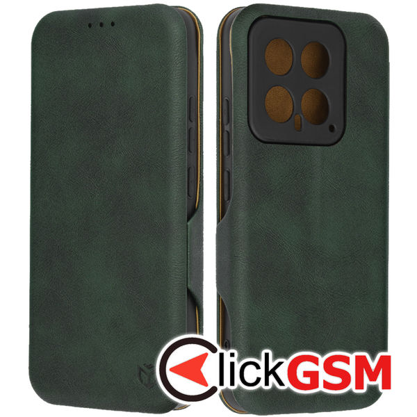 Husa Safe Wallet verde Xiaomi 14 73