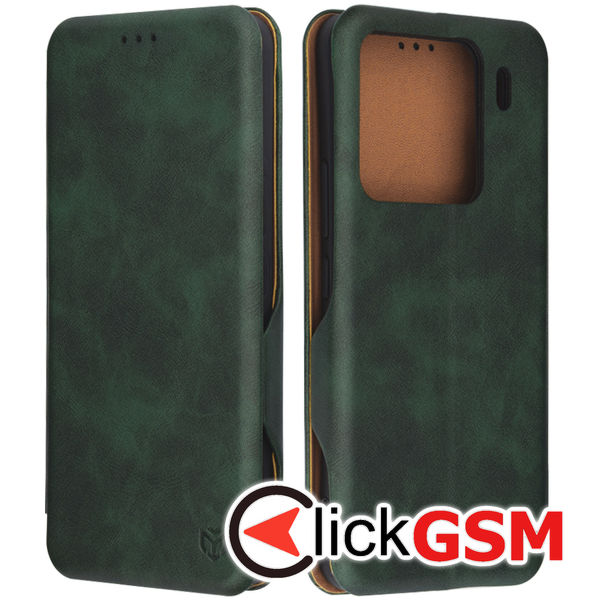 Husa Safe Wallet verde Xiaomi 15 Pro etq