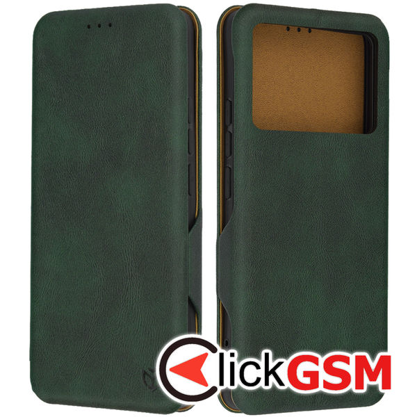 Husa Safe Wallet verde Xiaomi POCO X6 Pro 7ps