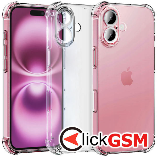 Husa Shockproof transparenta Apple iPhone 16 Plus cbv