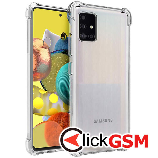 Husa Shockproof transparenta Samsung Galaxy A51 55q