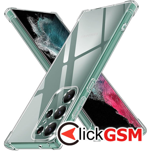 Husa Shockproof transparenta Samsung Galaxy S22 Ultra 5lr