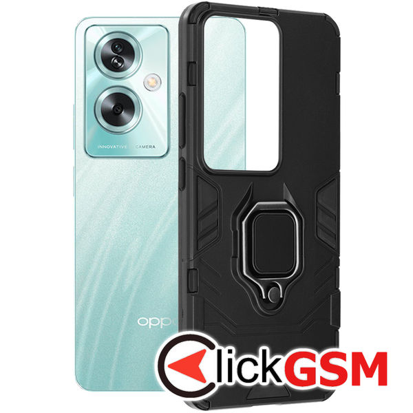 Husa Silicone Shield negru Oppo A79 5G ak7