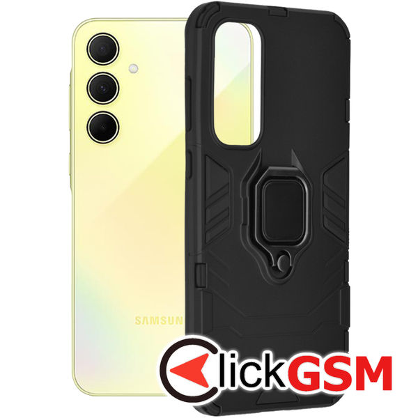 Husa Silicone Shield negru Samsung Galaxy A35 53j