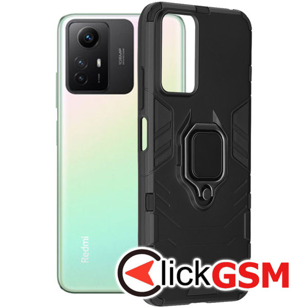 Husa Silicone Shield negru Xiaomi RedMi Note 12S 7x1