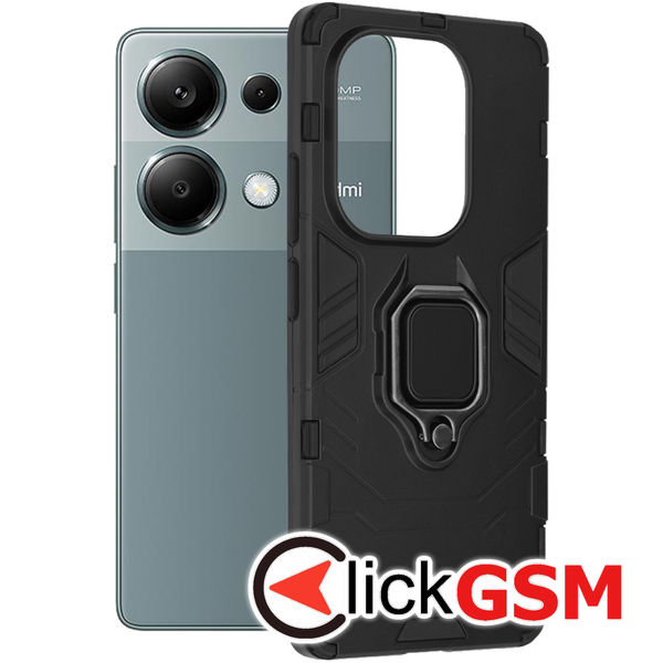 Husa Silicone Shield negru Xiaomi Redmi Note 13 Pro 4G 9yl