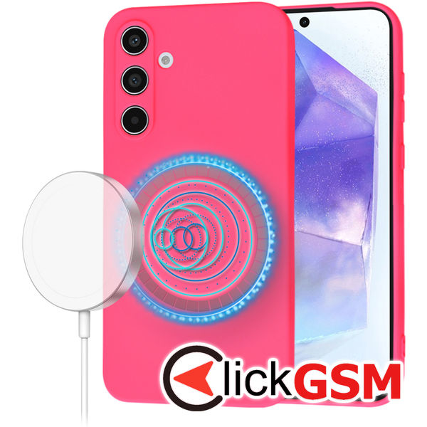 Husa SoftFlex fucsia Samsung Galaxy A55 dpw