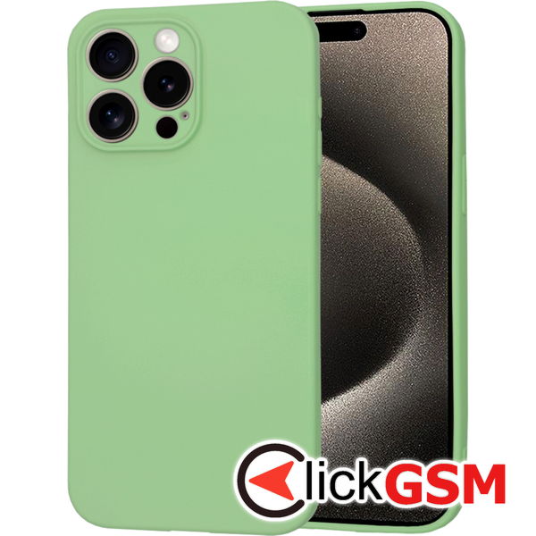 Husa SoftFlex verde deschis Apple iPhone 15 Pro Max i57