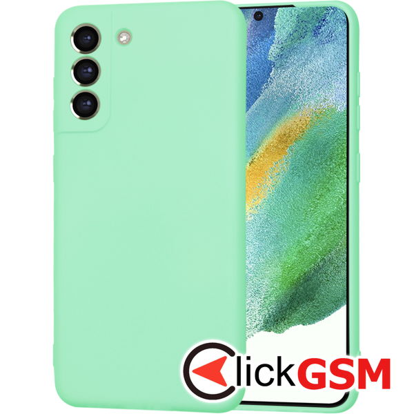 Husa SoftFlex verde deschis Samsung Galaxy S21 FE i5n