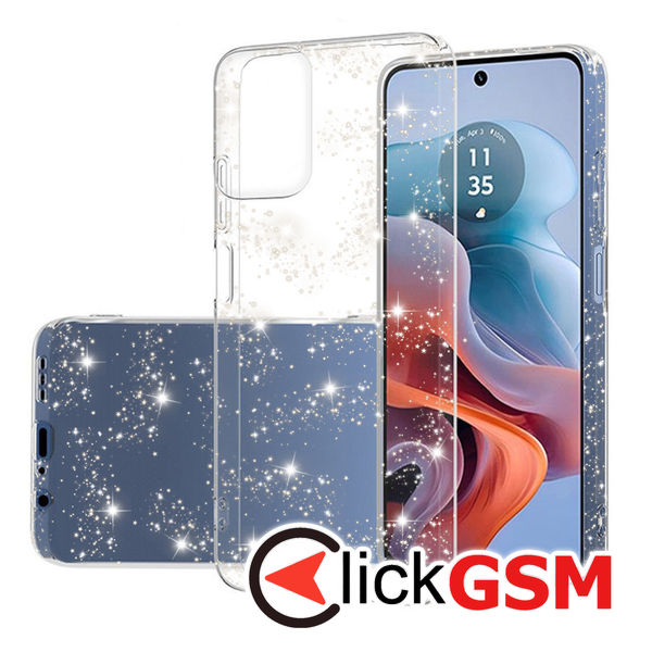 Husa SparkleSkin transparenta Motorola Moto G34 5G byc