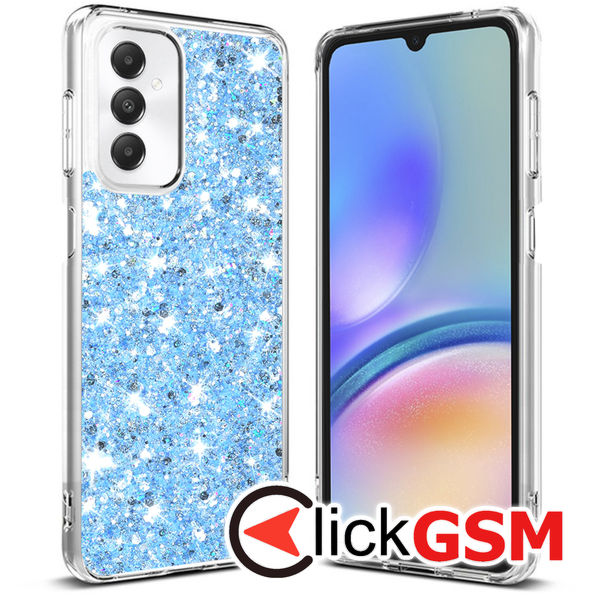 Husa Sparkly Glitter  bleu Samsung Galaxy A05s 9km