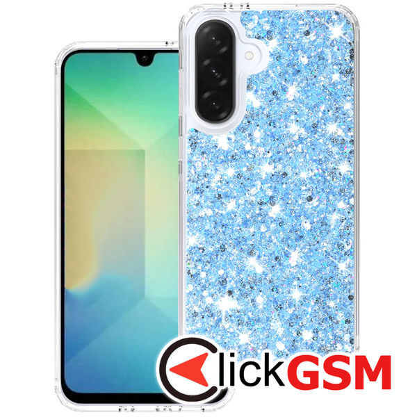 Husa Sparkly Glitter  bleu Samsung Galaxy A26 4ou