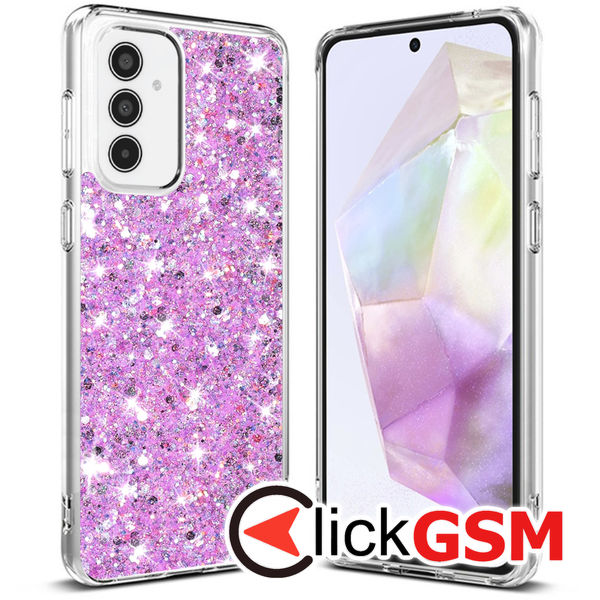 Husa Sparkly Glitter  magenta Samsung Galaxy A35 9ke