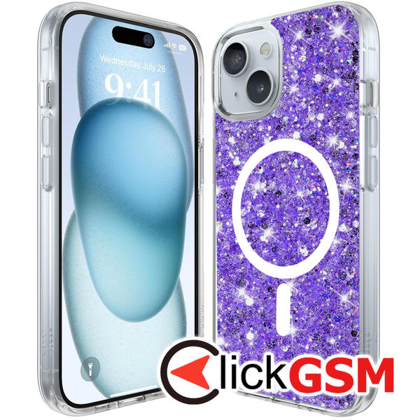 Husa Sparkly Glitter  mov Apple iPhone 15 Plus eu6