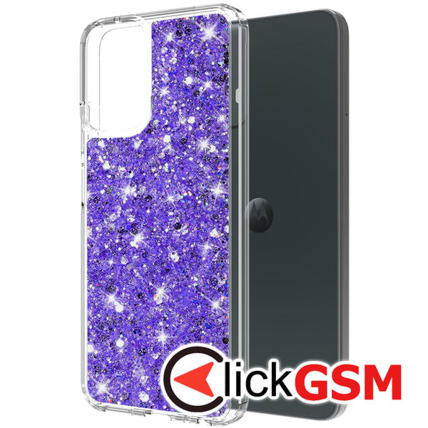 Husa Sparkly Glitter  mov Motorola Moto G04 9mf