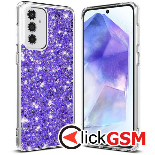 Husa Sparkly Glitter  mov Samsung Galaxy A55 9kx