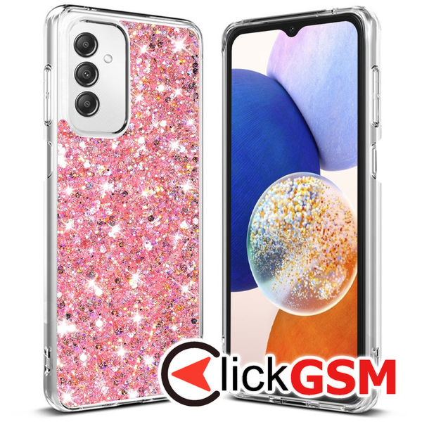 Husa Sparkly Glitter  roz Samsung Galaxy A14 5G 9k6