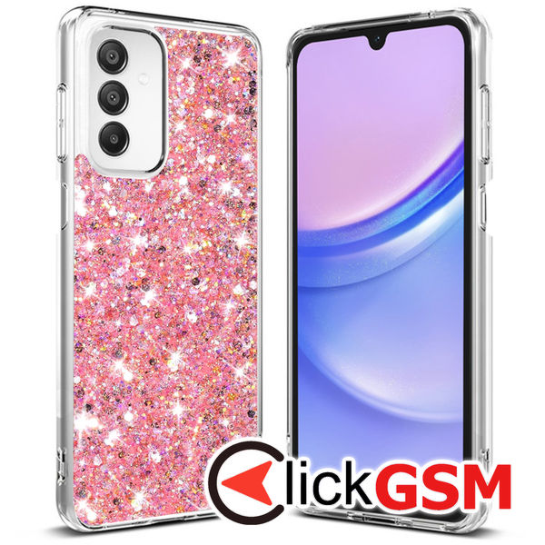 Husa Sparkly Glitter  roz Samsung Galaxy A15 9kq