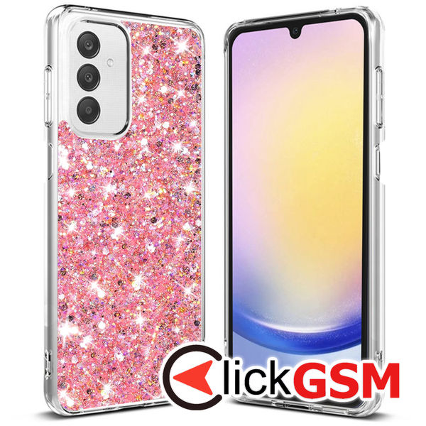 Husa Sparkly Glitter  roz Samsung Galaxy A25 9l0