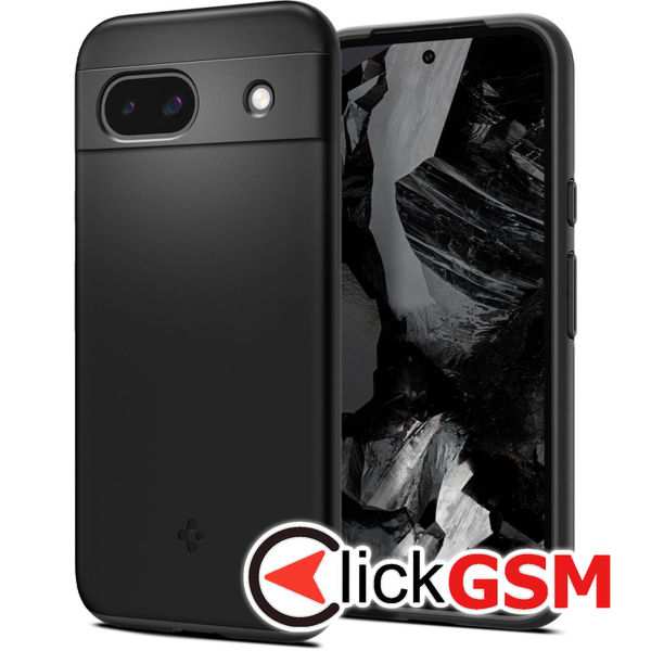 Husa Thin Fit negru Google Pixel 8a brd