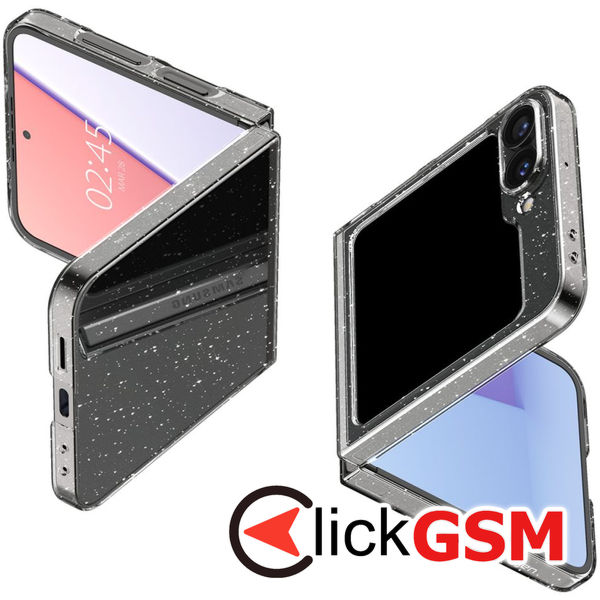 Husa  transparentacusclipici Samsung Galaxy Z Flip6 eso