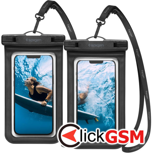 Husa waterproof negru-transparenta Universal dhj