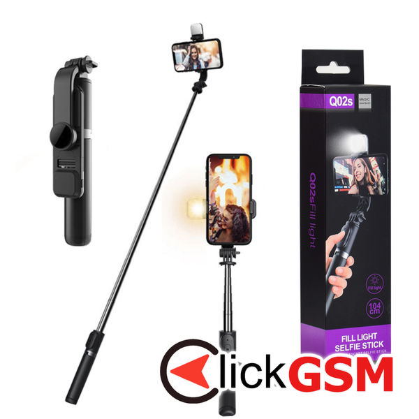 Selfie stick  negru Universal 6nt