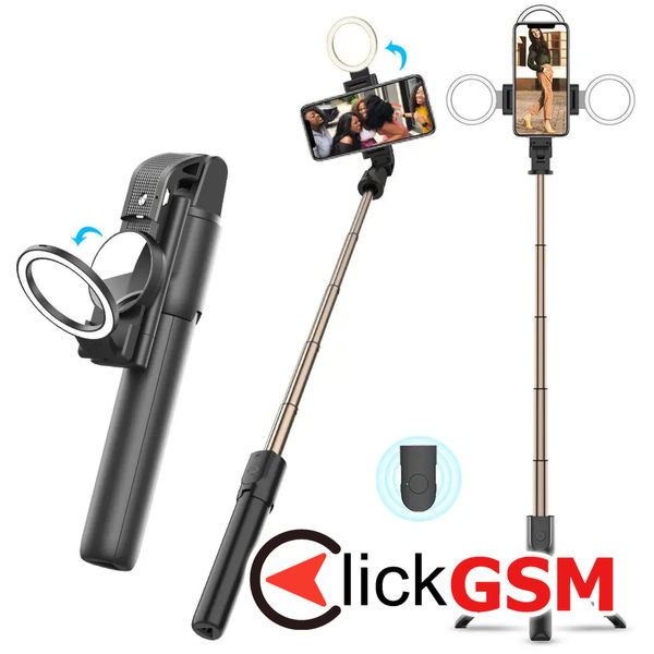 Selfie stick  negru Universal 7pk