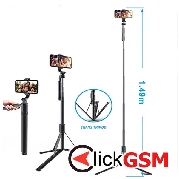 Selfie stick  negru Universal 7rm