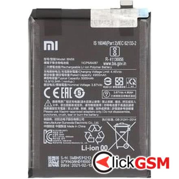 Fix Acumulator Xiaomi Redmi Note 10s