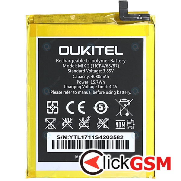 Fix Baterie Oukitel Mix 2