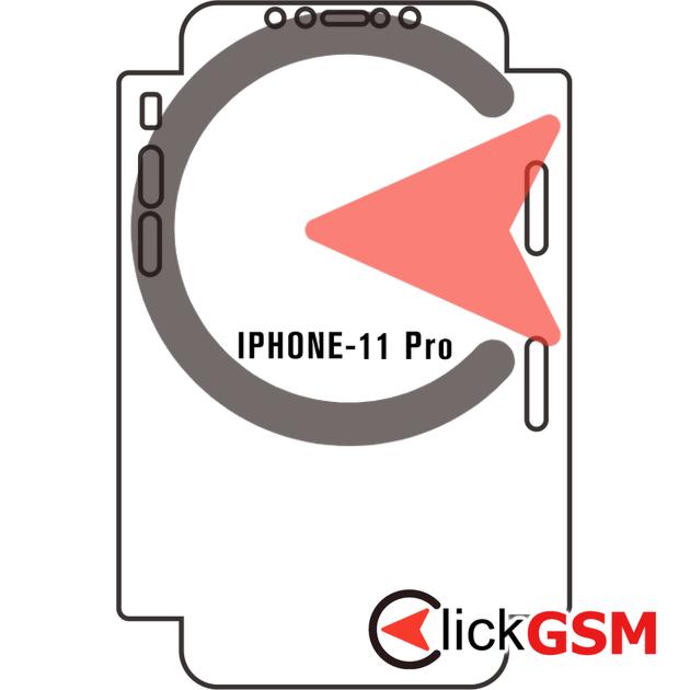 Folie Protectie Completa Fata Skin Transparency Apple iPhone 11 Pro