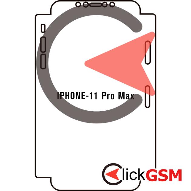 Folie Protectie Completa Fata Skin Transparency Apple iPhone 11 Pro Max