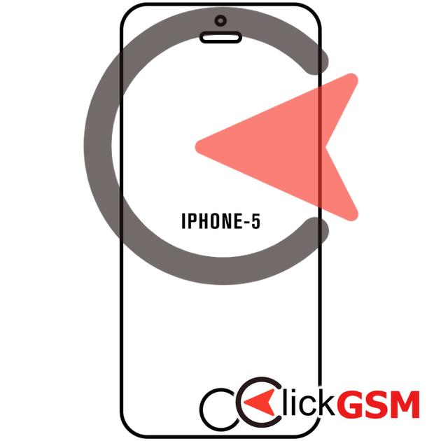 Folie Protectie Ecran UV Silicon Apple iPhone 5 3as