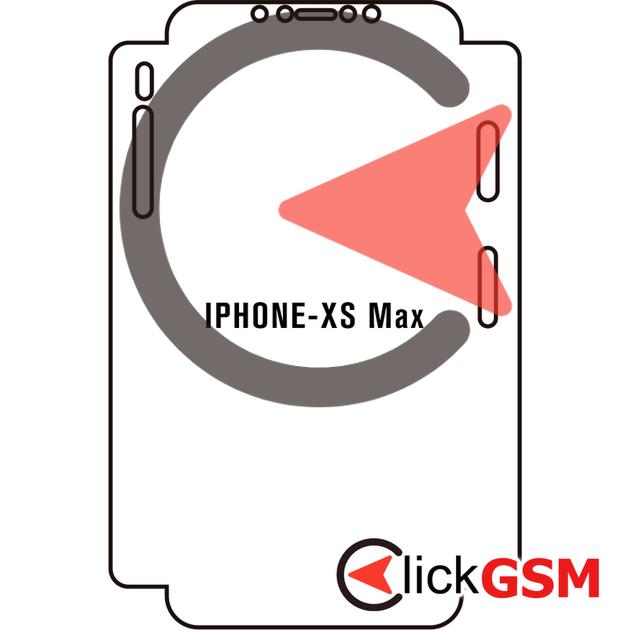 Folie Protectie Completa Fata UV Silicon Apple iPhone XS Max 20r1